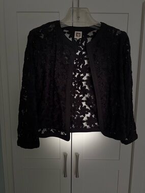 Black Floral Lace Jacket